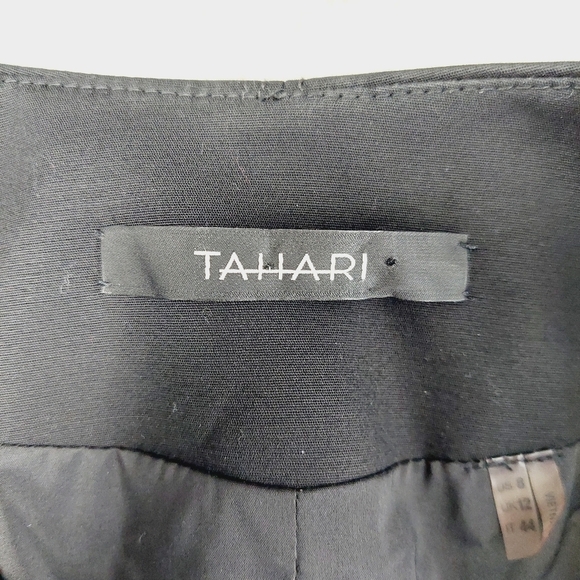 Tahari Black Long Sleeve Zip Front Jacket with Pockets 3450 - Picture 5 of 8